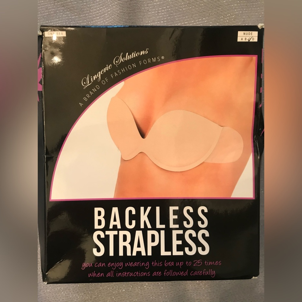 NIB Self adhesive Backless Strapless Bra Sz C